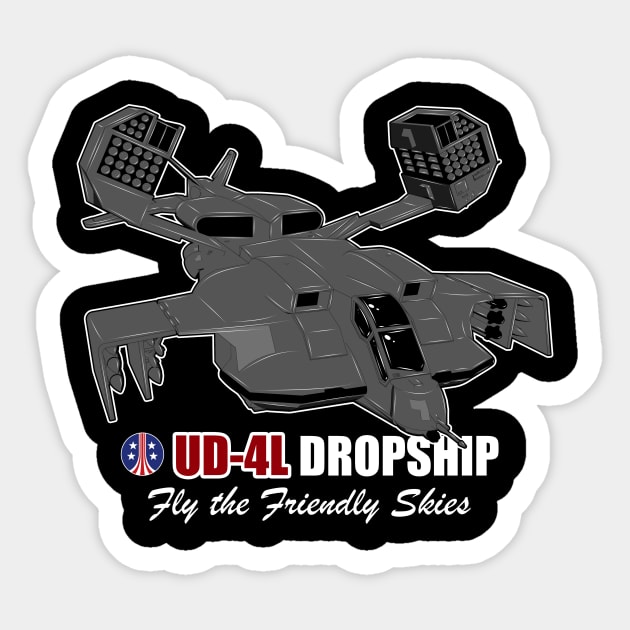 UD-4L Dropship Sticker by SimonBreeze